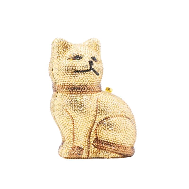 Cat Shaped Minaudière Clutch