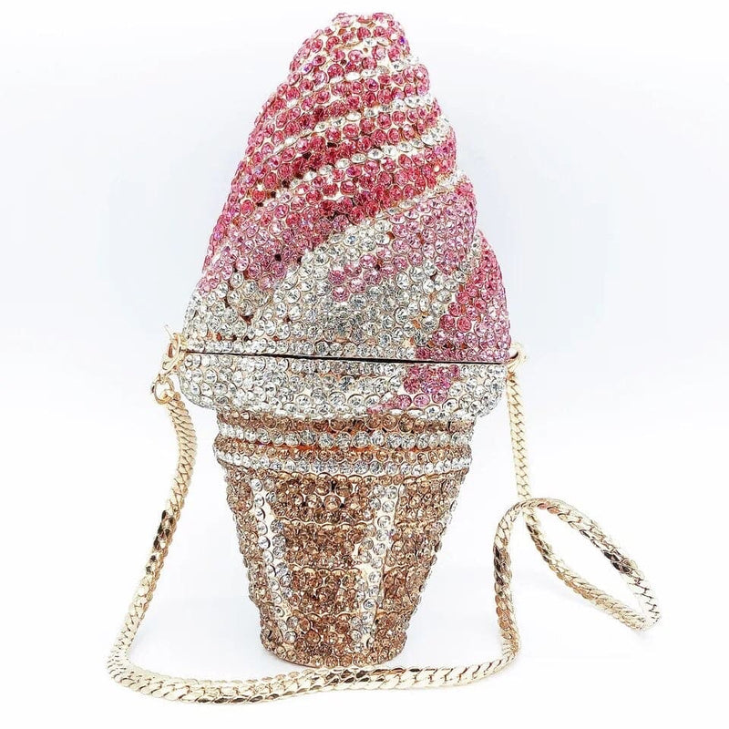 Ice Cream Cone Diamond Clutch