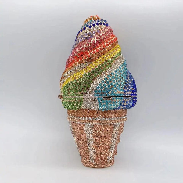 Ice Cream Cone Diamond Clutch