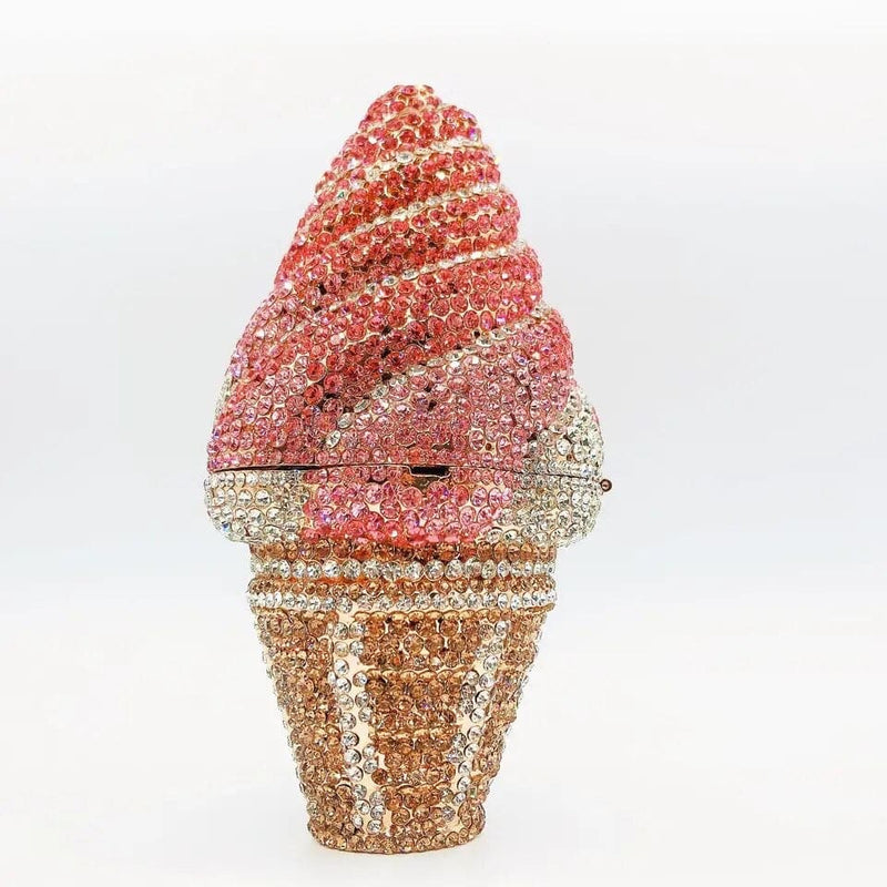 Ice Cream Cone Diamond Clutch