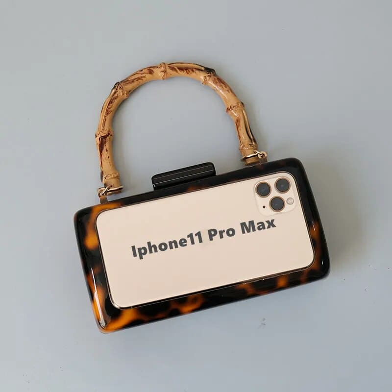 Acrylic Amber Clutch