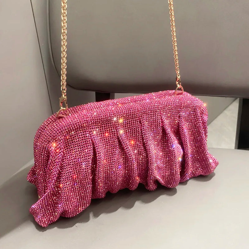 Bolsa de noite com strass