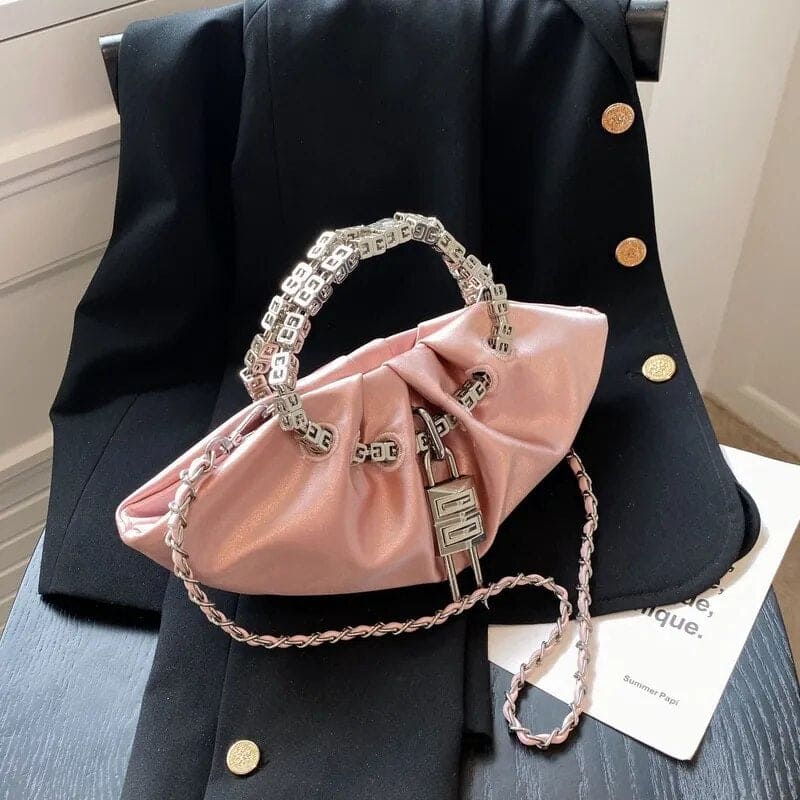 Silk Folds Chain Bag