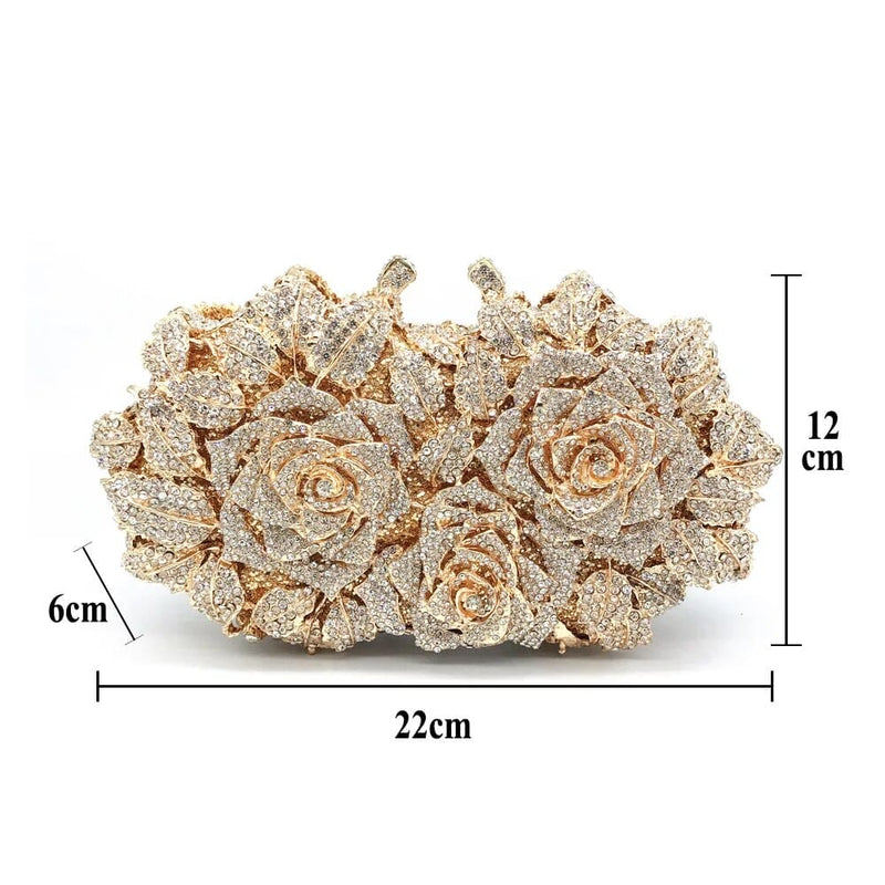 Flower Diamond Clutch