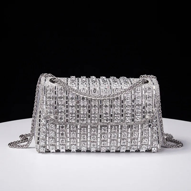 Crystal Crossbody Solid Bag