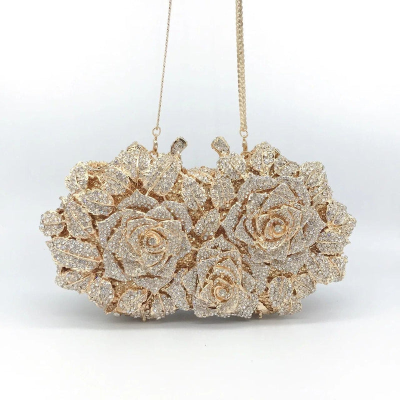 Flower Diamond Clutch