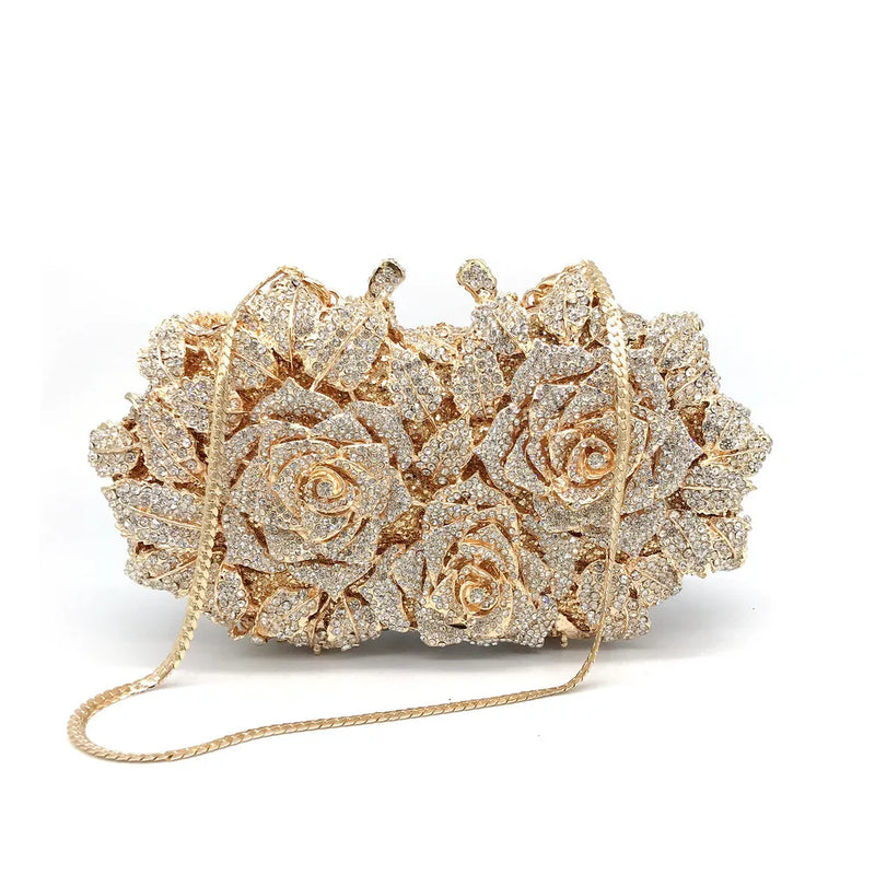 Flower Diamond Clutch