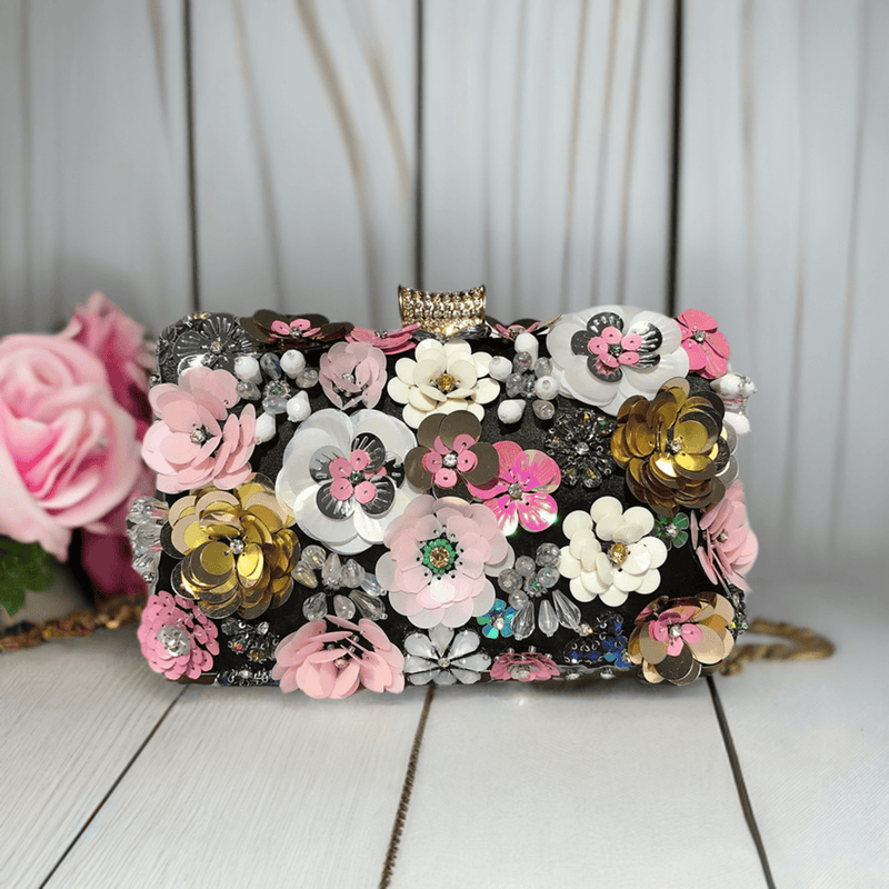 Pochette à fleurs élégante