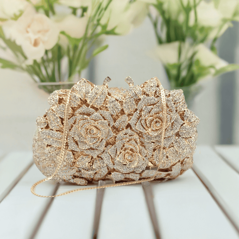 Flower Diamond Clutch