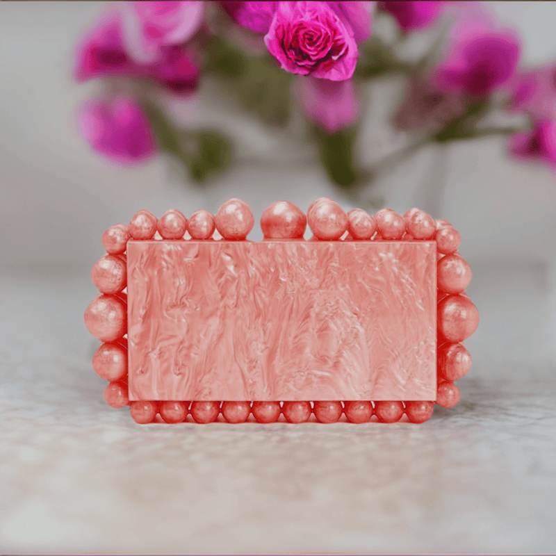 Beads Acrylic Box Clutch