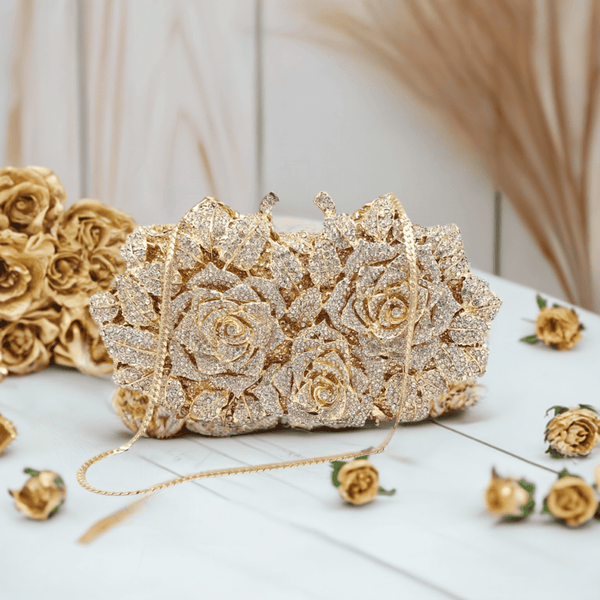 Flower Diamond Clutch