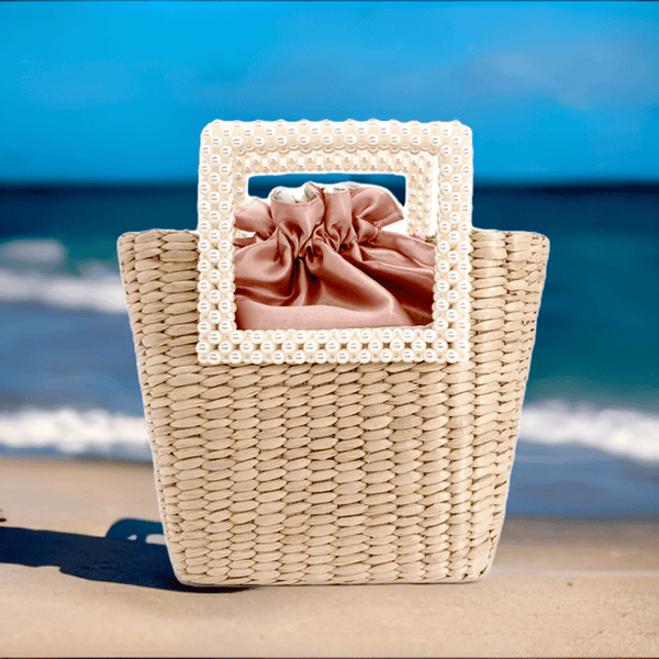 Bolsa de praia verão pérola