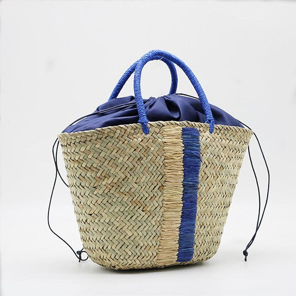 Sac de paille tissé portable pour algues