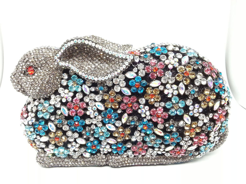 Rabbit Bunny Crystal Clutch