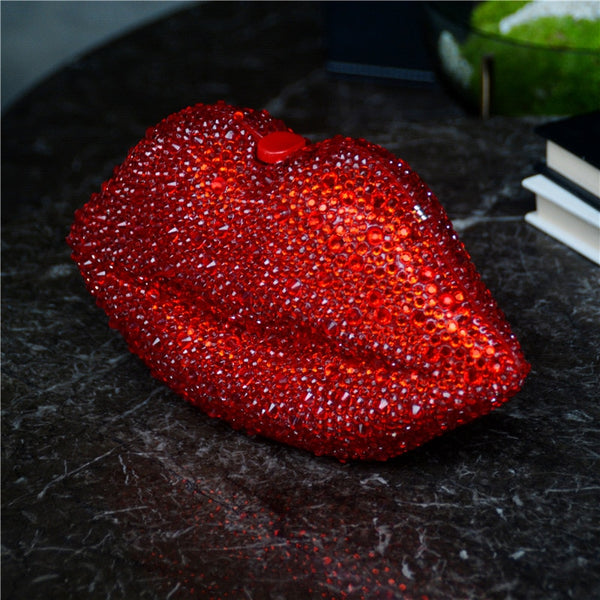 Red Lip Shaped Clutch