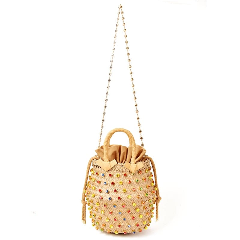 Rattan Tote Beach Bag