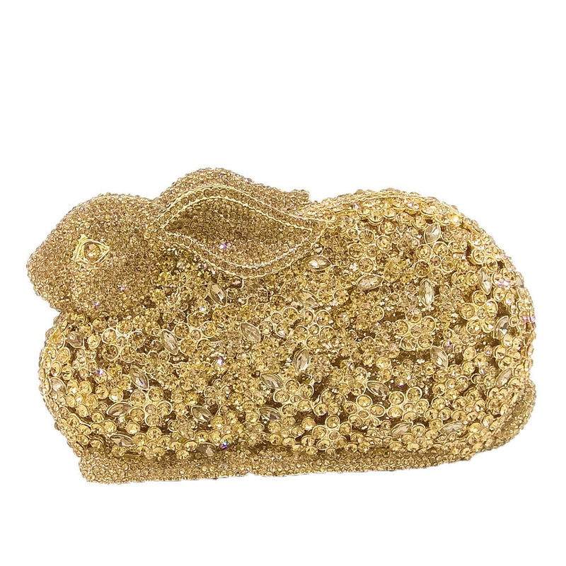 Rabbit Bunny Crystal Clutch