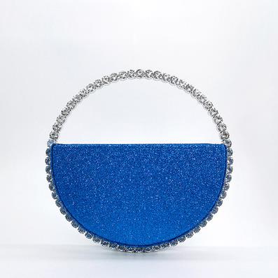 Pochette circulaire en strass