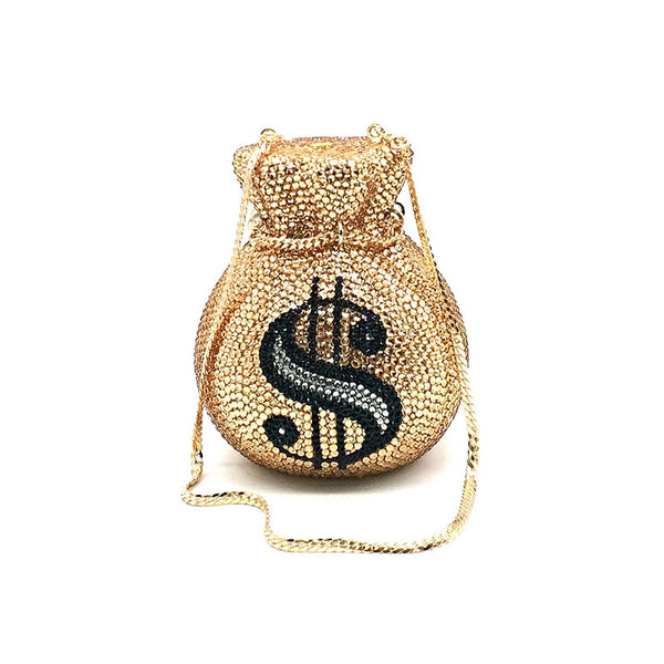 Full Crystal Money Bag