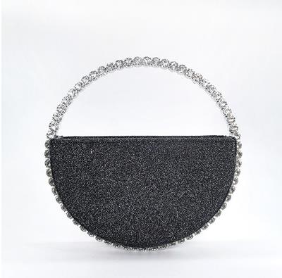 Circular Rhinestone Clutch