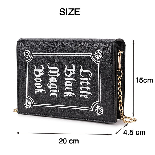 Black Magic Book Shaped Handbag