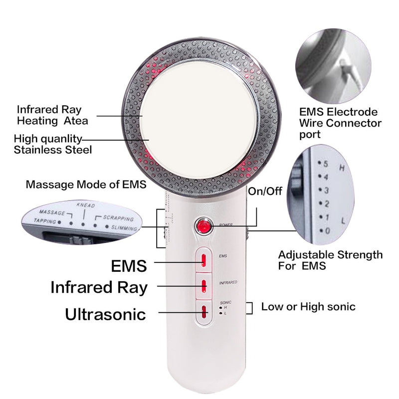 Combo 3 in 1 Ultrasonic Cavitation Machine with Cream