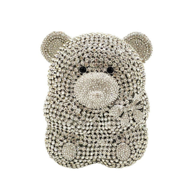 Pochette en forme d'ours en peluche