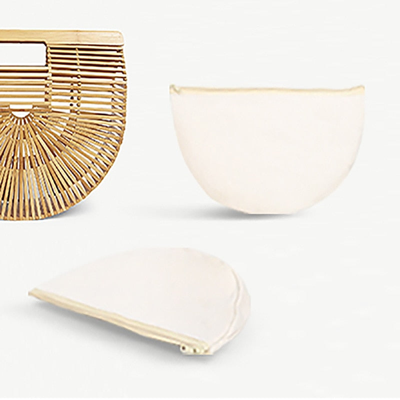 Semicircle Bamboo  Bag