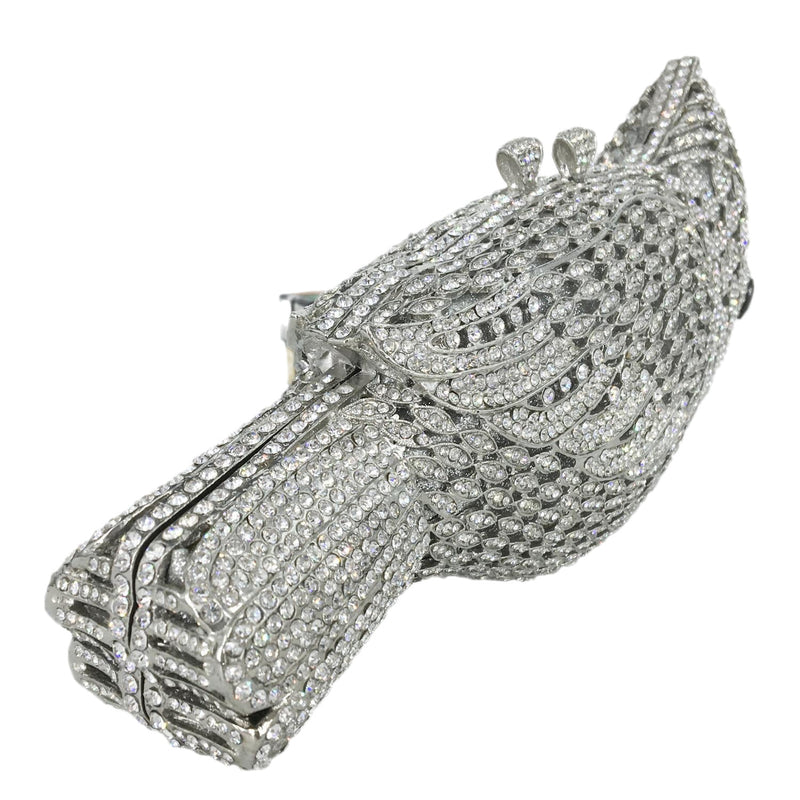 Mini Woodpecker Crystal Clutch