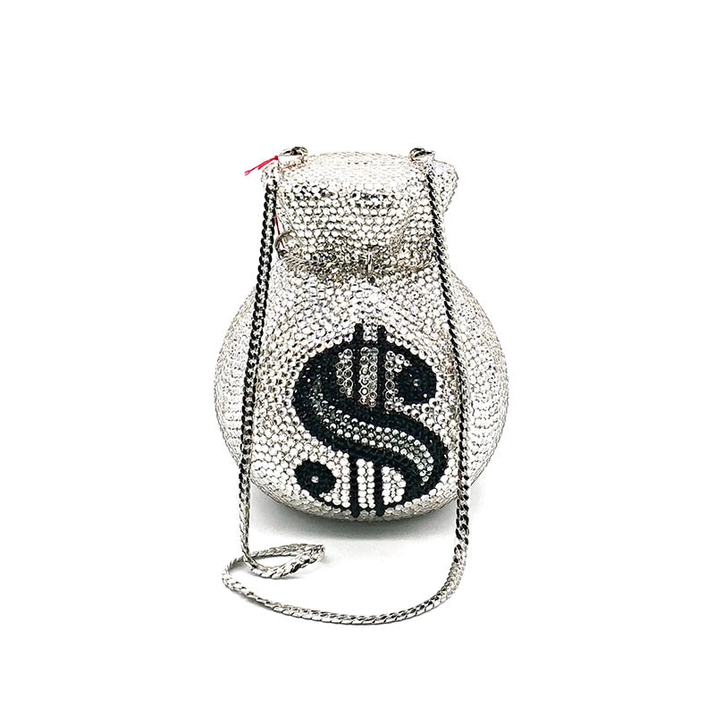 Full Crystal Money Bag