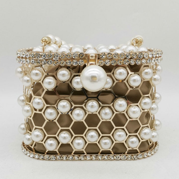 Beaded Bucket Clutch