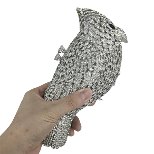 Mini Woodpecker Crystal Clutch