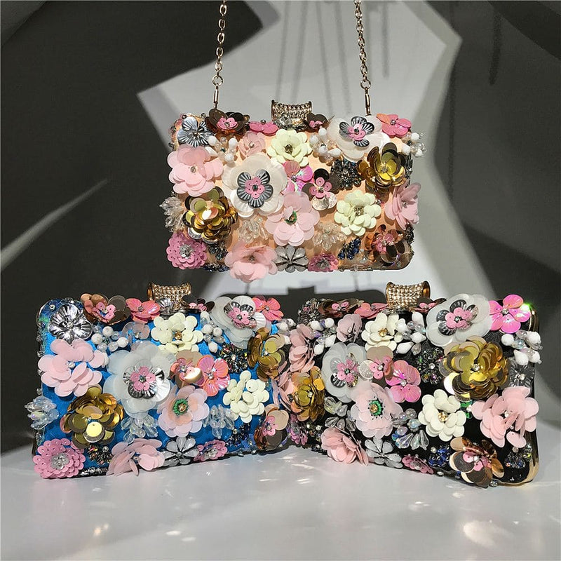 Pochette à fleurs élégante