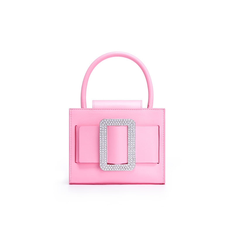 Pink Square Buckle Bag
