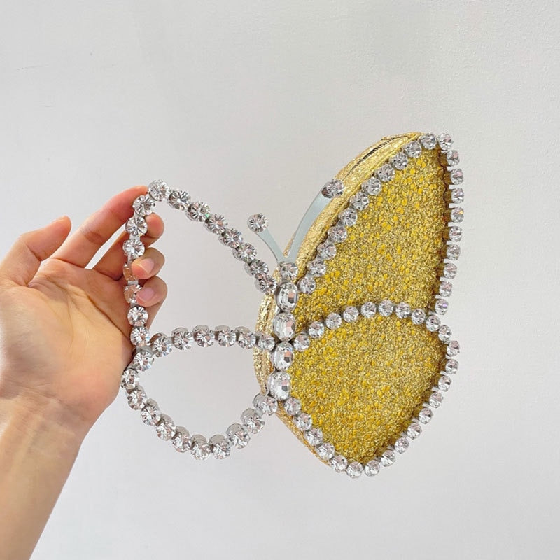 Butterfly Crystal Clutch