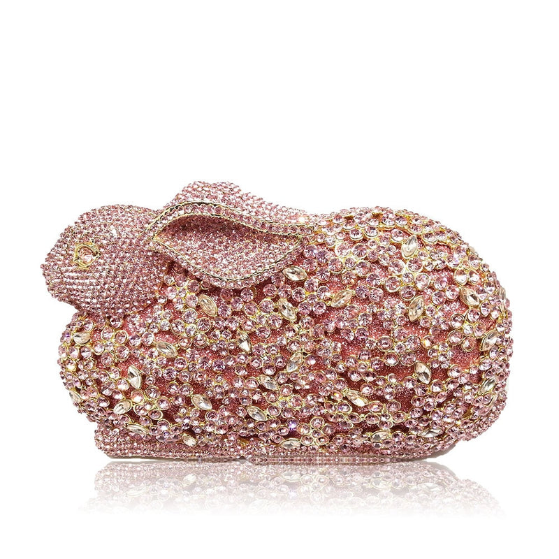 Rabbit Bunny Crystal Clutch