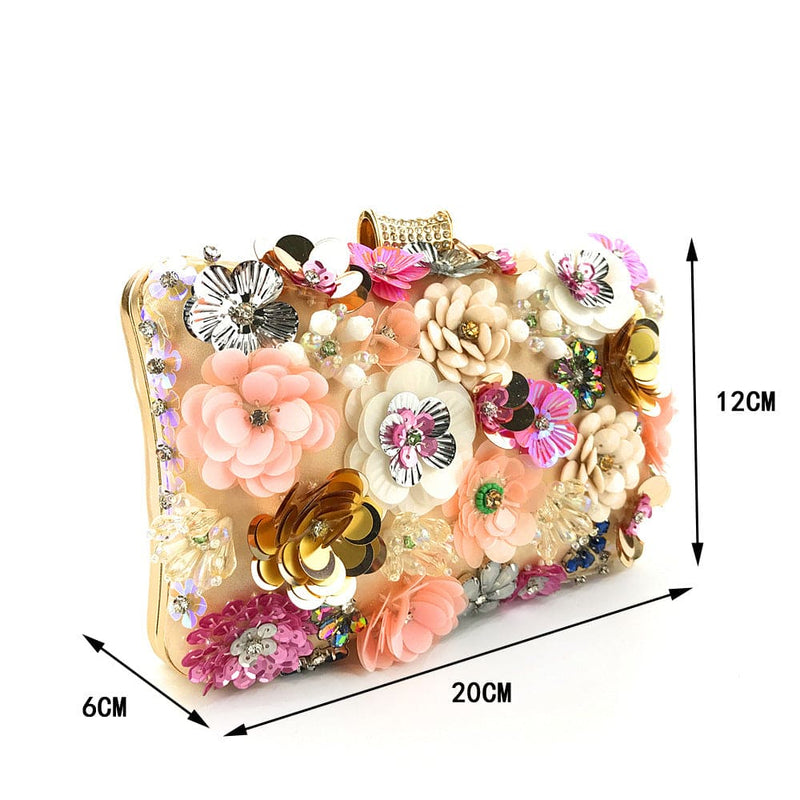 Pochette à fleurs élégante