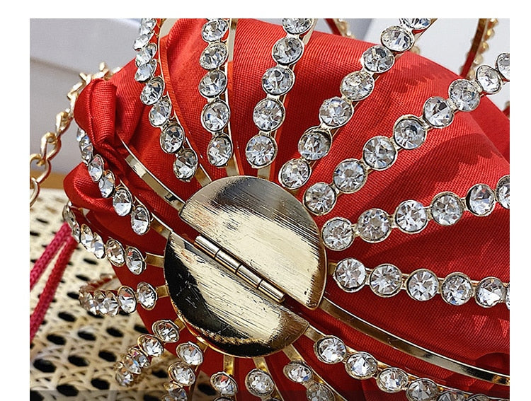 Sac boule ronde en diamant