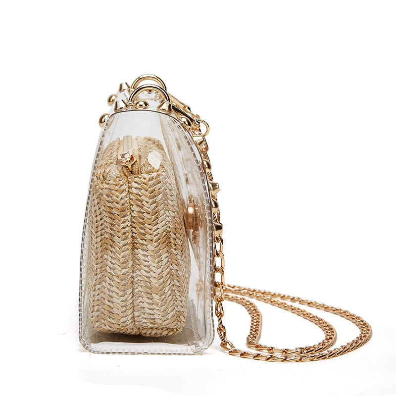 Clear Pvc Crossbody Bag