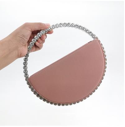 Circular Rhinestone Clutch