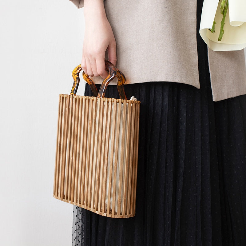 Woven Basket Bag