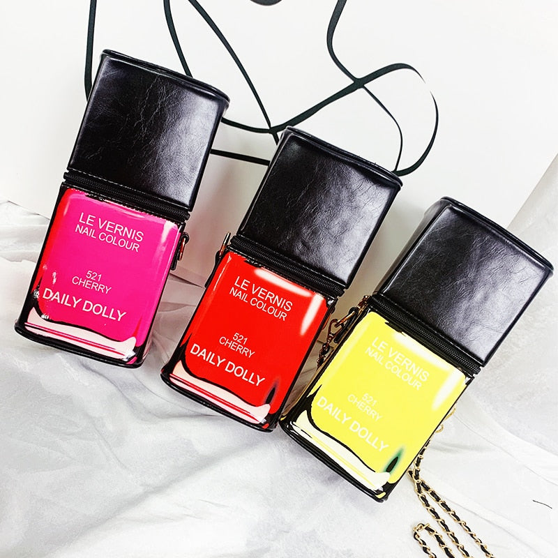 3D creative Nail Polish Bottle Bag