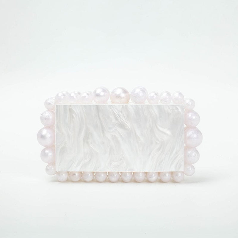 Beads Acrylic Box Clutch