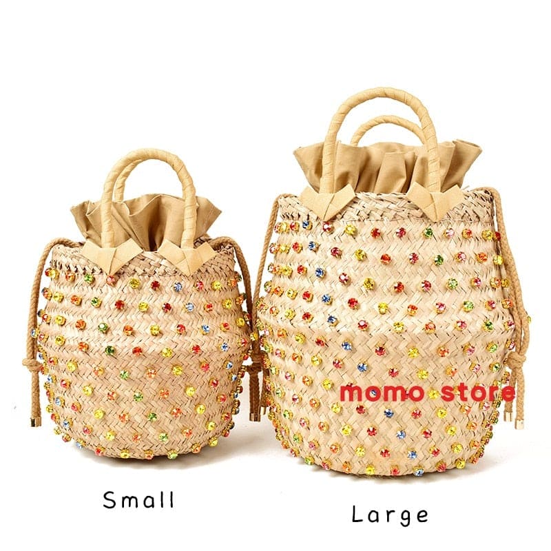 Rattan Tote Beach Bag