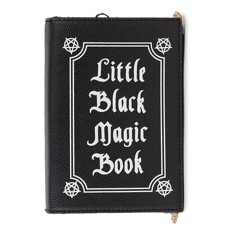 Black Magic Book Shaped Handbag