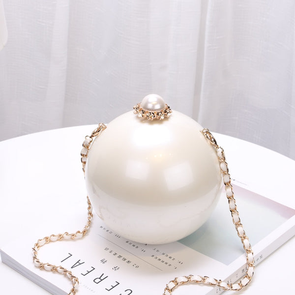 Pearl Round Clutch