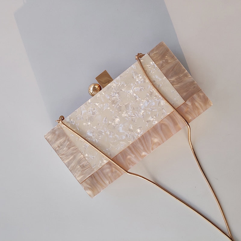 Acrylic Solid Wallet Case Handbag