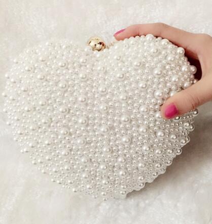 Pochette Perle Coeur