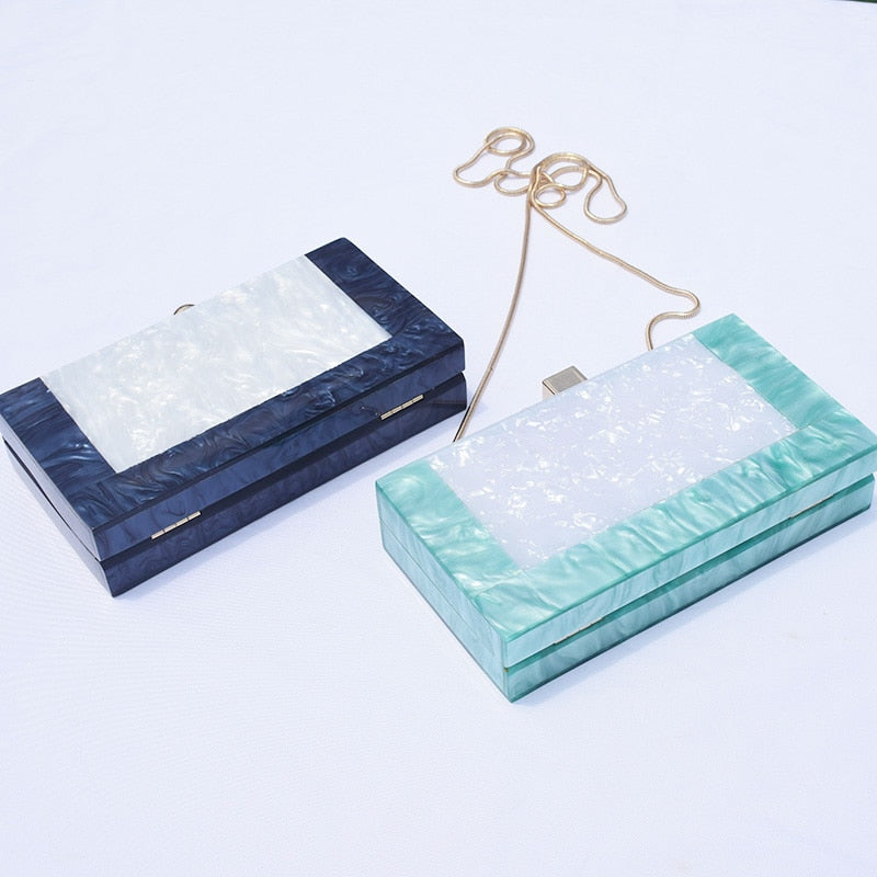 Acrylic Solid Wallet Case Handbag