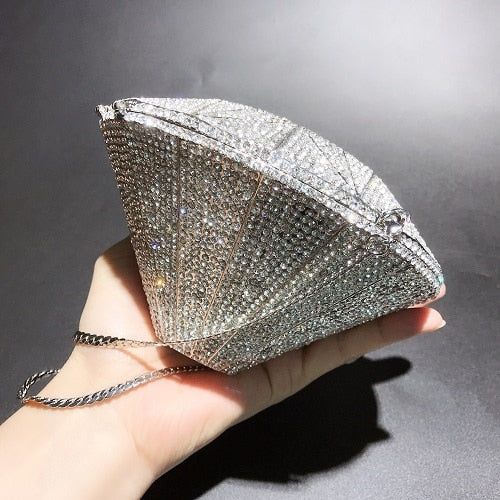 Pochette en forme de diamant